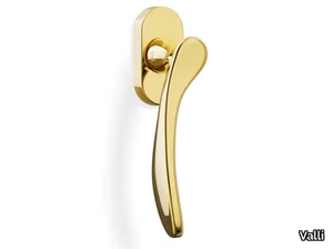 H198 MIZAR - Brass window handle on rose _ Valli