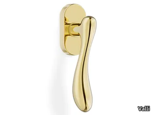 H1003 CROCO - Brass window handle on rose _ Valli