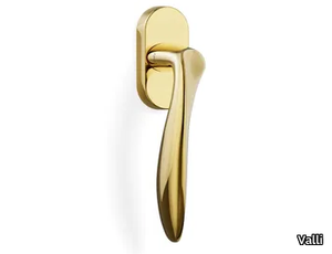 H1016 NABUCCO - Brass window handle on rose _ Valli