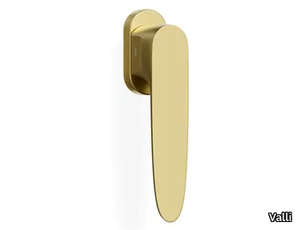 H374 COMPASSO - Brass window handle on rose _ Valli