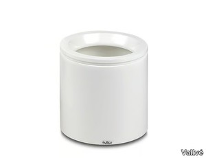 CYLINDRIC COUNTERTOP - Resin bathroom waste bin _ Vallvé