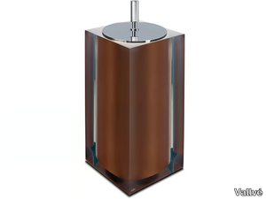 BRONZE GLOSS SMALL - Resin bathroom waste bin _ Vallvé