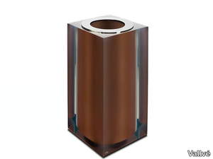 BRONZE GLOSS SMALL - Resin bathroom waste bin _ Vallvé