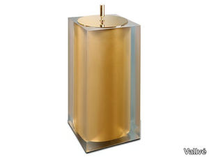 GOLD GLOSS SMALL - Resin bathroom waste bin _ Vallvé