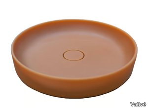 NILO - Countertop round resin washbasin _ Vallvé