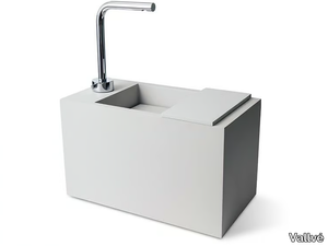 PRIMO - Wall-mounted resin handrinse basin _ Vallvé