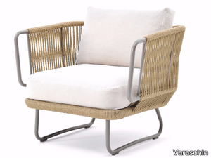 BABYLON - Man-made fibre cord armchair _ Varaschin