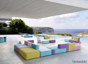 BELT - Modular fabric garden sofa _ Varaschin