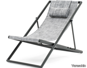 CLEVER - Folding powder coated aluminium deck chair _ Varaschin