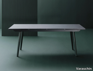 ELLISSE - Extending powder coated aluminium garden table _ Varaschin