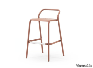 NOSS - Stackable high aluminium garden stool _ Varaschin