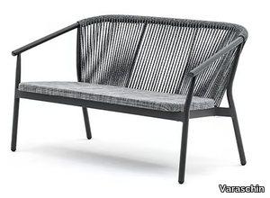 SMART - 2 seater powder coated aluminium garden sofa _ Varaschin