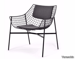 SUMMER SET - Garden steel easy chair _ Varaschin