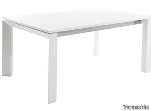 DOLMEN - Extending rectangular powder coated aluminium table _ Varaschin