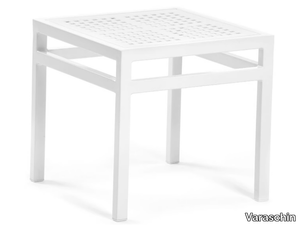 VICTOR - Square powder coated aluminium coffee table _ Varaschin