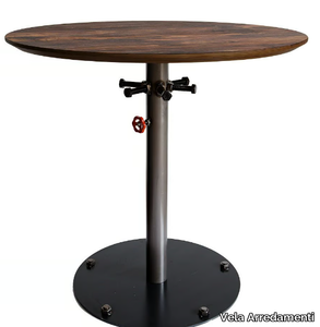 HYDRO - Contemporary style round steel contract table _ Vela Arredamenti