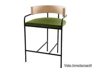 IMPERIAL - High stool with integrated cushion _ Vela Arredamenti