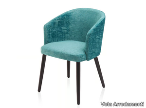 SETA - Fabric chair with armrests _ Vela Arredamenti