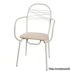 CAIPIROSKA - Wooden chair with armrests _ Vela Arredamenti