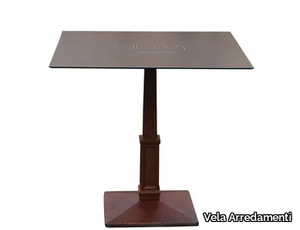 BALIS-44-Q - Square cast iron table _ Vela Arredamenti