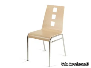 BEEN - Stackable wooden chair _ Vela Arredamenti