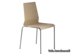 GRAPH - Stackable wooden chair _ Vela Arredamenti