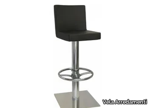 SG079 - Eco-leather stool with back _ Vela Arredamenti