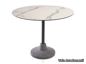 OMBRE STONE - Round natural stone table _ Vela Arredamenti