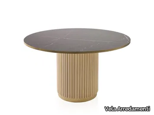 IKAR WOOD BI - Round wooden table _ Vela Arredamenti