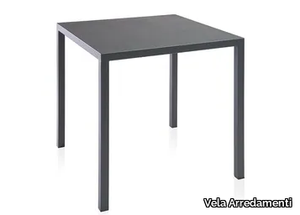 IRON - Square metal table _ Vela Arredamenti