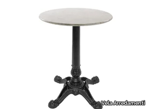 BABIS-4 - Round cast iron table with 4-star base _ Vela Arredamenti