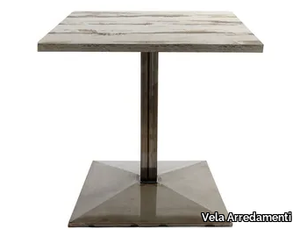 BALIS-66-WELD - Square metal contract table _ Vela Arredamenti