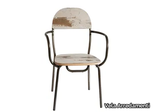 CAIPIROSKA - Wooden chair with armrests _ Vela Arredamenti