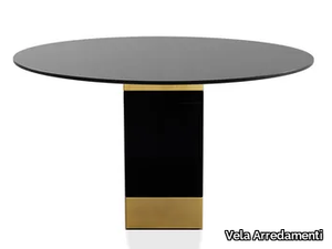 ENEA - Round steel table _ Vela Arredamenti