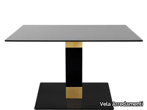 ENEA - Square steel table _ Vela Arredamenti