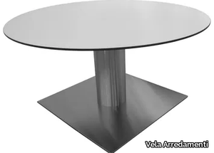 SLIM-76-X - Round stainless steel table _ Vela Arredamenti