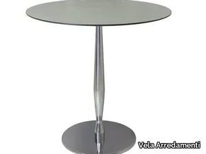 SLOGI-40 - Round stainless steel table _ Vela Arredamenti