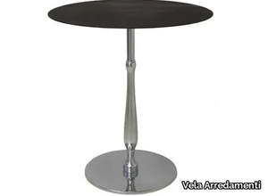 ECLISSE - Round stainless steel contract table _ Vela Arredamenti