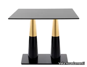 SLICONO-BI - Rectangular stainless steel table _ Vela Arredamenti