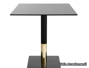 SLIM-BI - Square iron dining table _ Vela Arredamenti