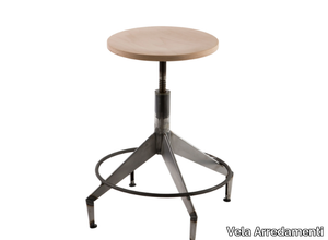 SHUTTLE - Wooden barstool height-adjustable _ Vela Arredamenti