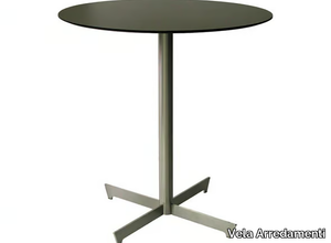 CLIF-4-X - Stainless steel table with 4-star base _ Vela Arredamenti
