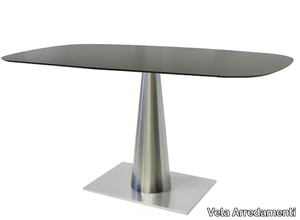 SLICONO-64-X - Rectangular stainless steel table _ Vela Arredamenti