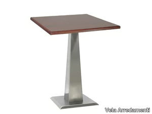 ISOPIRA-44-X - Square stainless steel table _ Vela Arredamenti