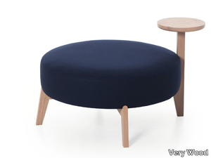 ISOLA 65T/90T - Round fabric pouf _ Very Wood