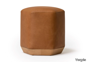 ATAY - Leather pouf for contract _ Vergés