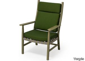 MEDITERRÁNEA - Beech armchair with armrests _ Vergés