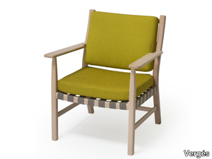 MEDITERRÁNEA - Beech easy chair with armrests _ Vergés