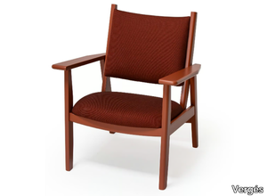 ALBUFERA - Beech easy chair with armrests _ Vergés