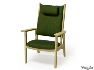 ALBUFERA - Beech armchair with armrests _ Vergés